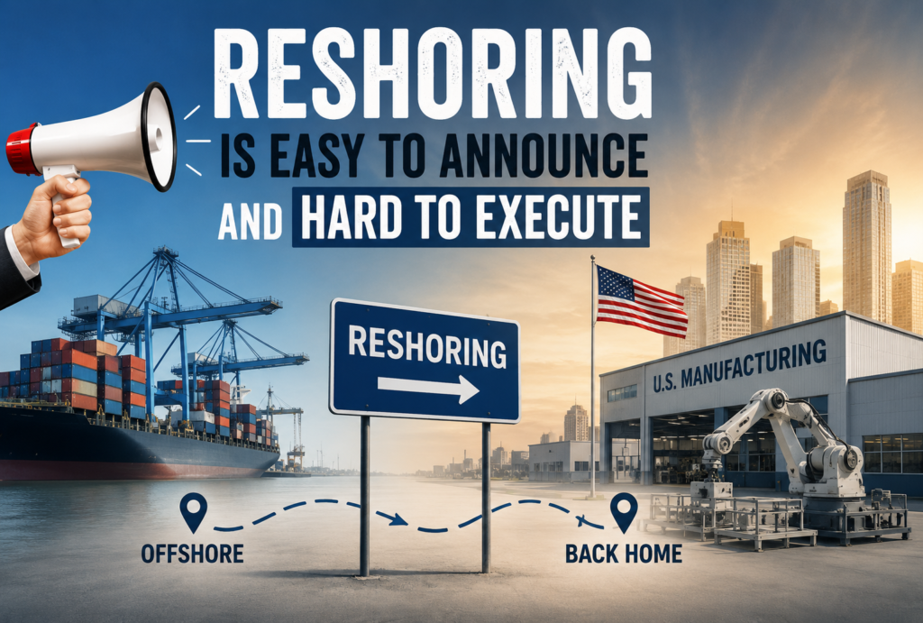Reshoring Is Easy to Announce and Hard to Execute  Here’s the Engineering Bottleneck Nobody’s Talking About
