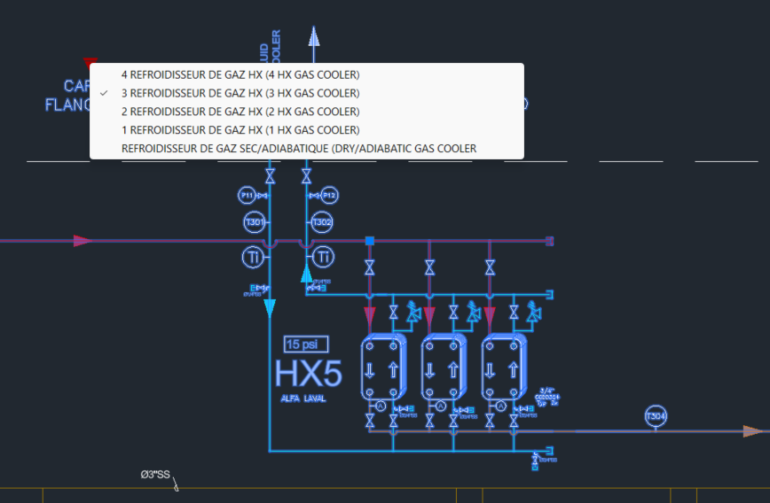 Customizable P&ID System for a CO2 Refrigeration System